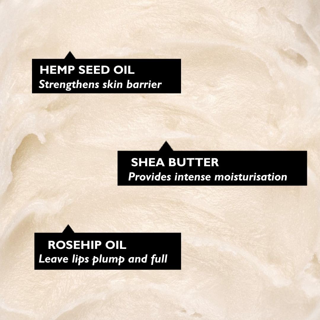 UpCircle Lip Balm with Hemp Seed Oil + Shea Butter 15ml – Hydrating + Plumping – Rosehip + Grapefruit Oil To Soothe Dry Lips - Natural, Vegan + Cruelty-Free