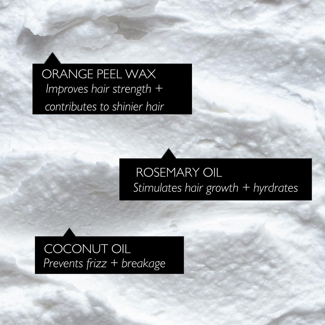 UpCircle Conditioner Crème with Rosemary Oil + Vitamin E – Gentle Formulation To Repair + Protect – Bamboo Extract + Orange Peel – Natural, Vegan + Cruelty-Free