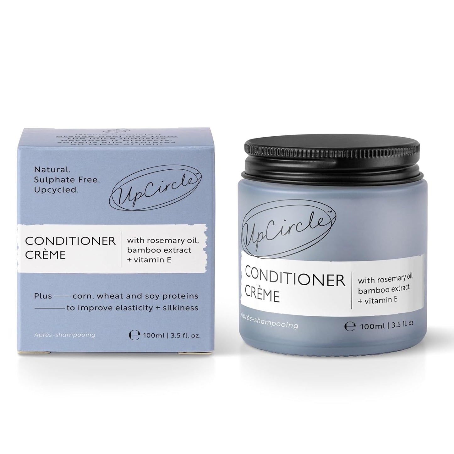 UpCircle Conditioner Crème with Rosemary Oil + Vitamin E – Gentle Formulation To Repair + Protect – Bamboo Extract + Orange Peel – Natural, Vegan + Cruelty-Free