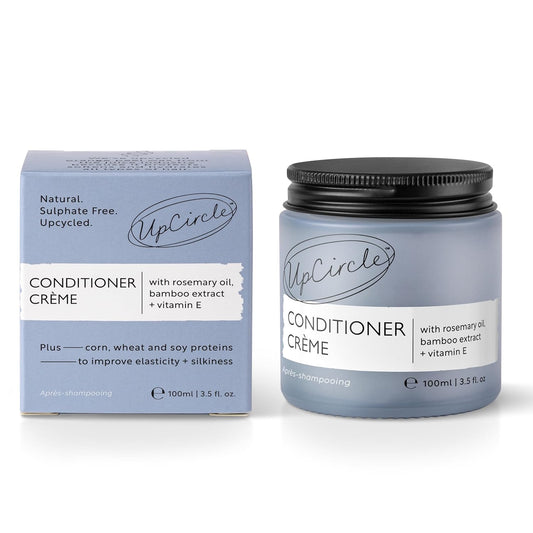 UpCircle Conditioner Crème with Rosemary Oil + Vitamin E – Gentle Formulation To Repair + Protect – Bamboo Extract + Orange Peel – Natural, Vegan + Cruelty-Free