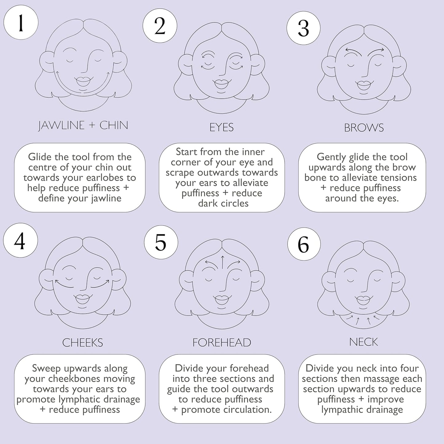 UPCIRCLE Gua Sha Facial Tool - Relieves Tension, Aids Lymphatic Drainage + Boosts Circulation for A Healthy Glow – Stainless Steel Tool